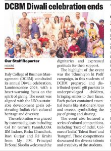 DCBM Diwali Celebration ends