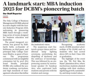 MBA Induction 2025